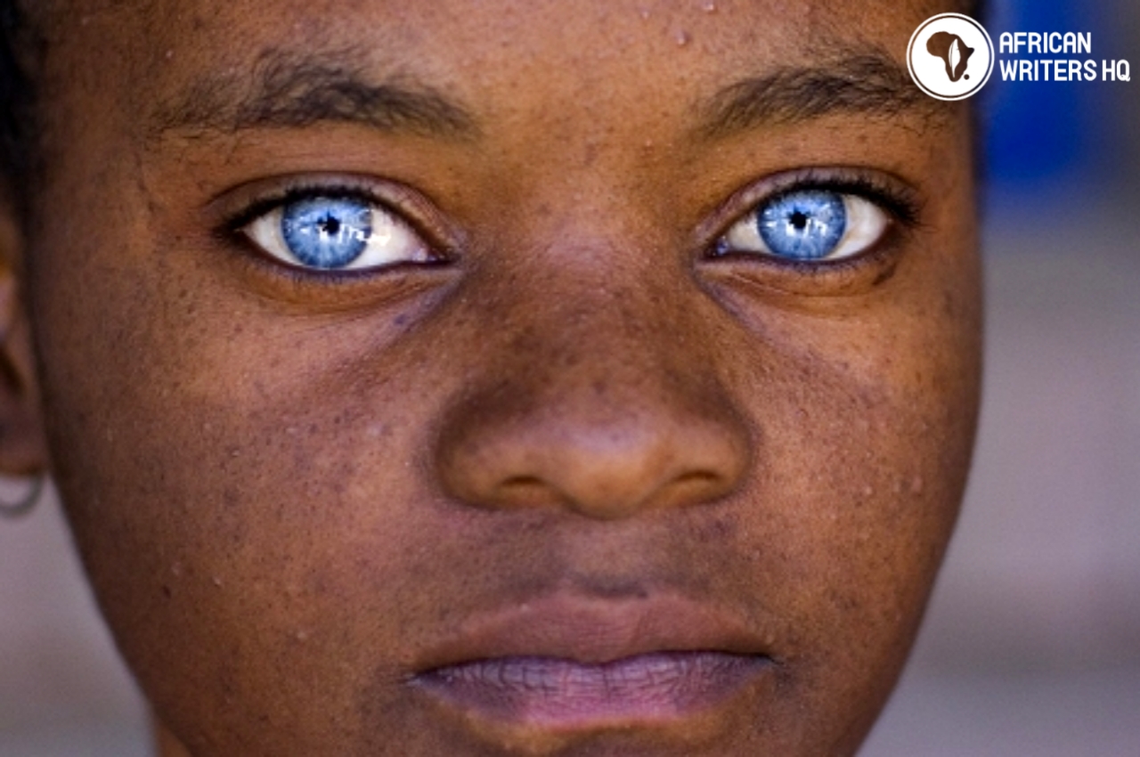 black people with blue eyes images